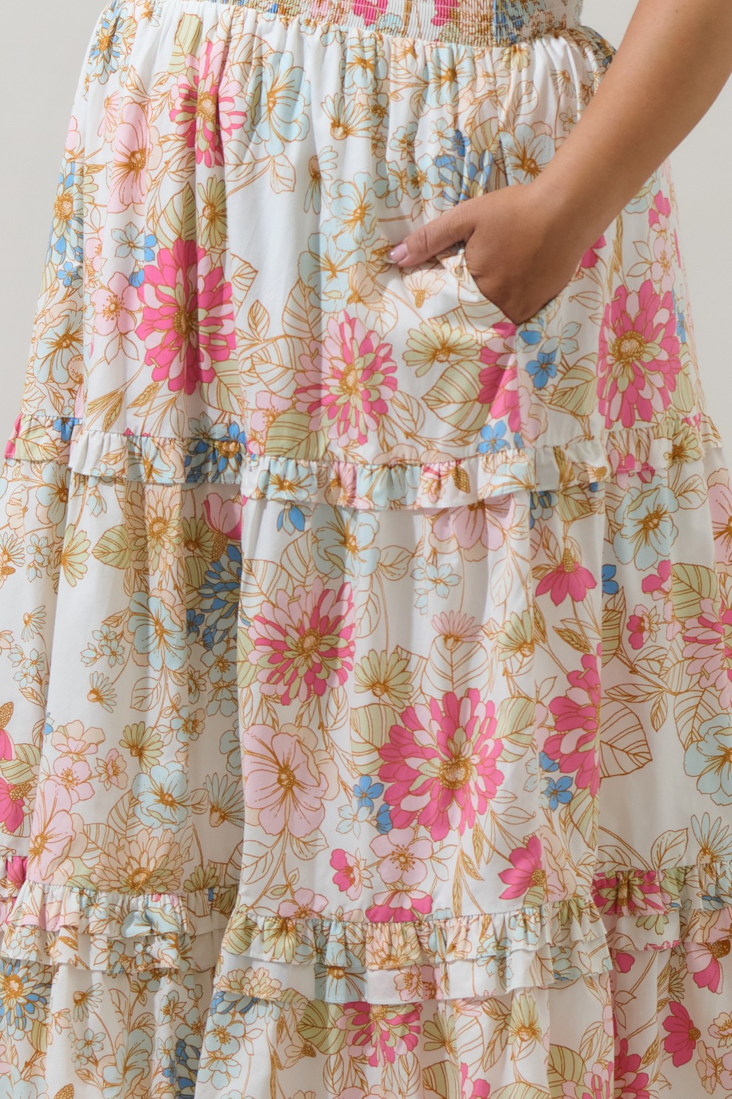 plus size floral maxi dress