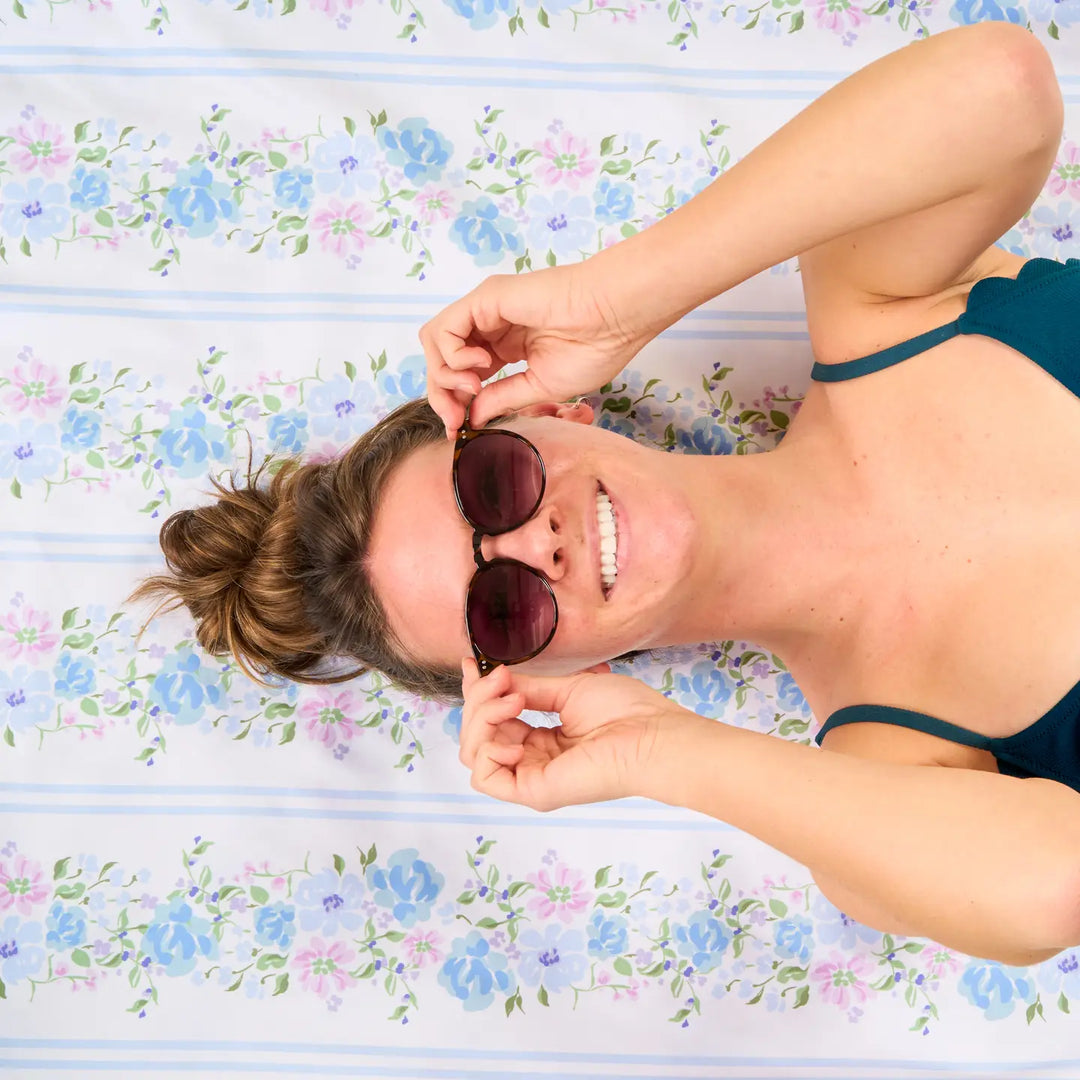 floral quick dry microfiber beach towel 