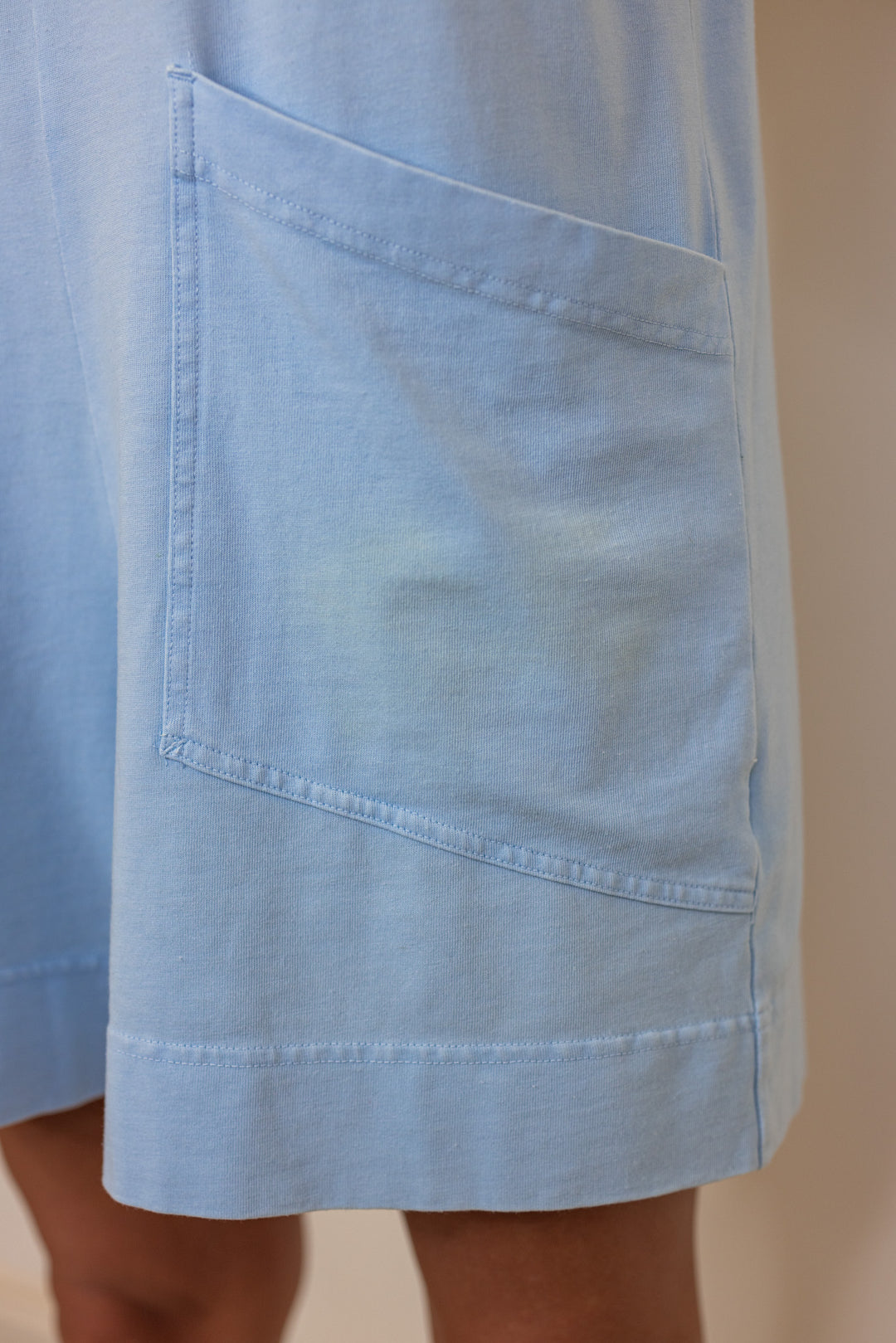 light blue free people dupe oversized romper