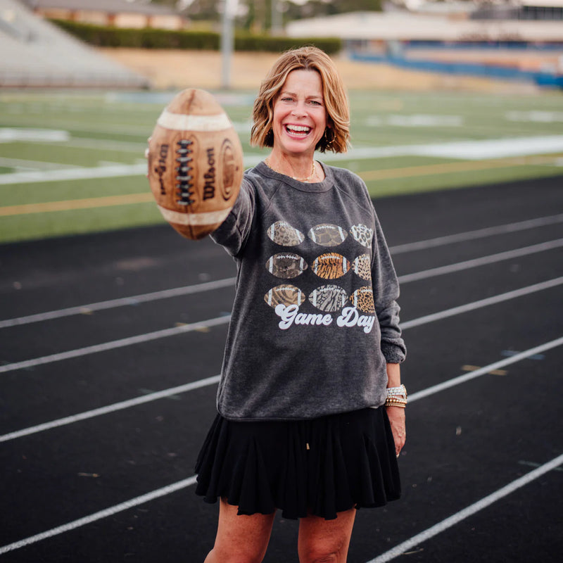 game day football crew sweatshirt