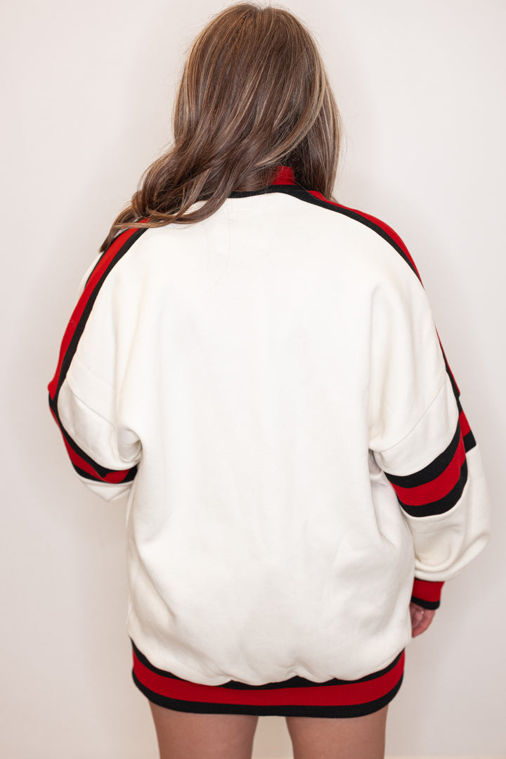 georgia bulldogs retro pullover sweatshirt