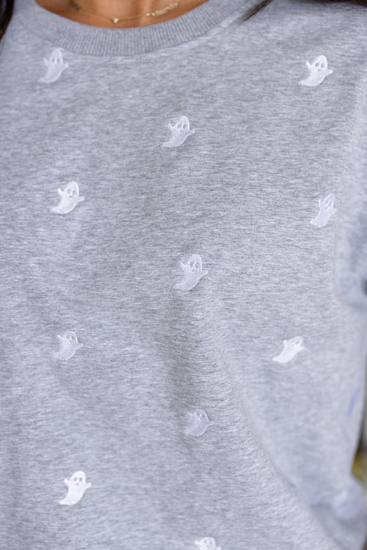 halloween ghost cotton lounge pullover set