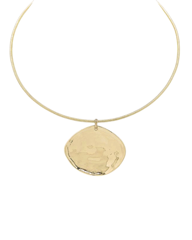oval wire choker necklace