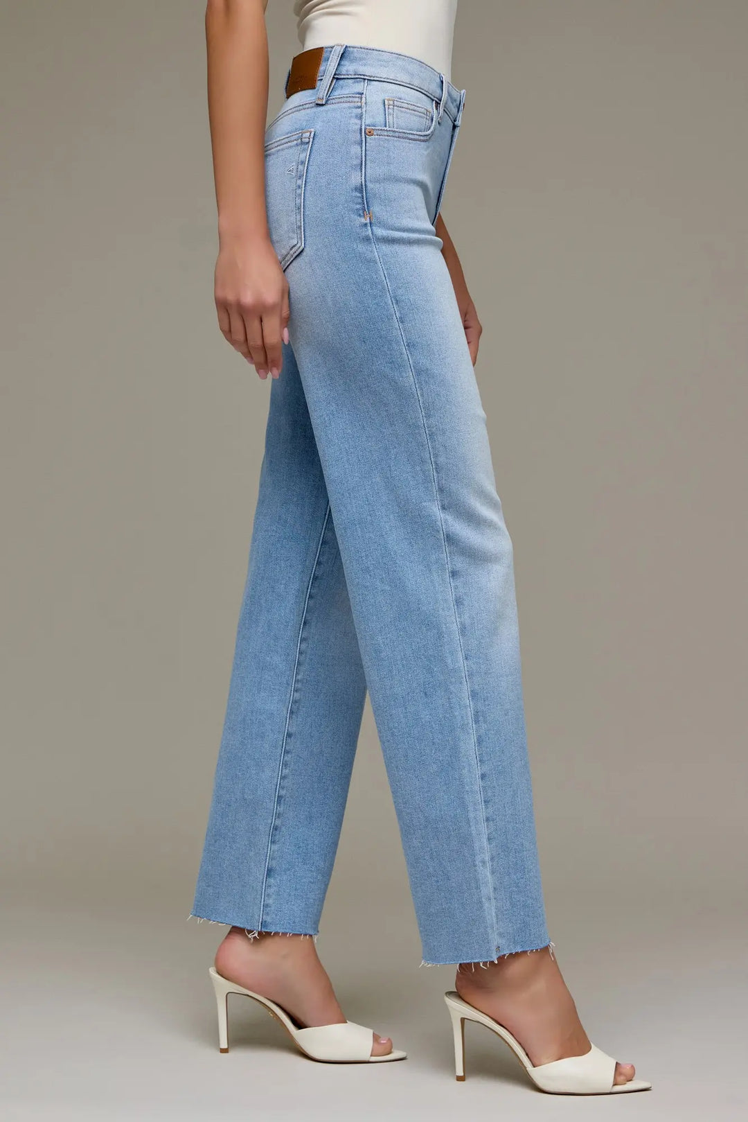 hidden jeans ella straight leg jeans medium wash