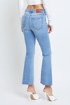 hidden jeans happi light cropped flare denim