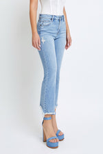 hidden jeans cropped flare 25" inseam