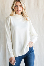 MOCK NECK jodifl ivory sweater top