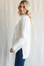 MOCK NECK jodifl ivory sweater top