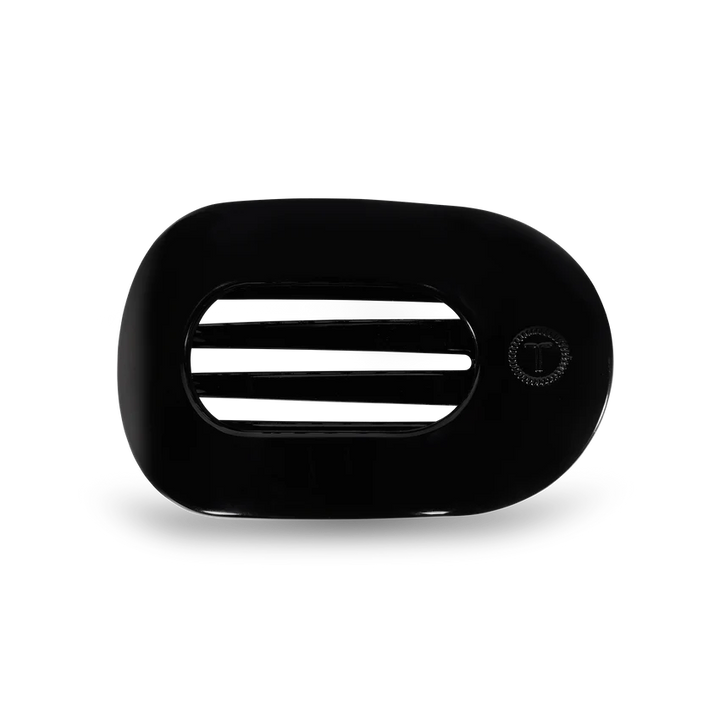 teleties flat round claw clip hair