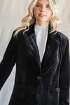 jodifl black velvet blazer