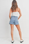 just usa medium denim mom shorts