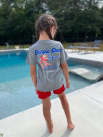 kids comfort color patriotic bow tee shirt