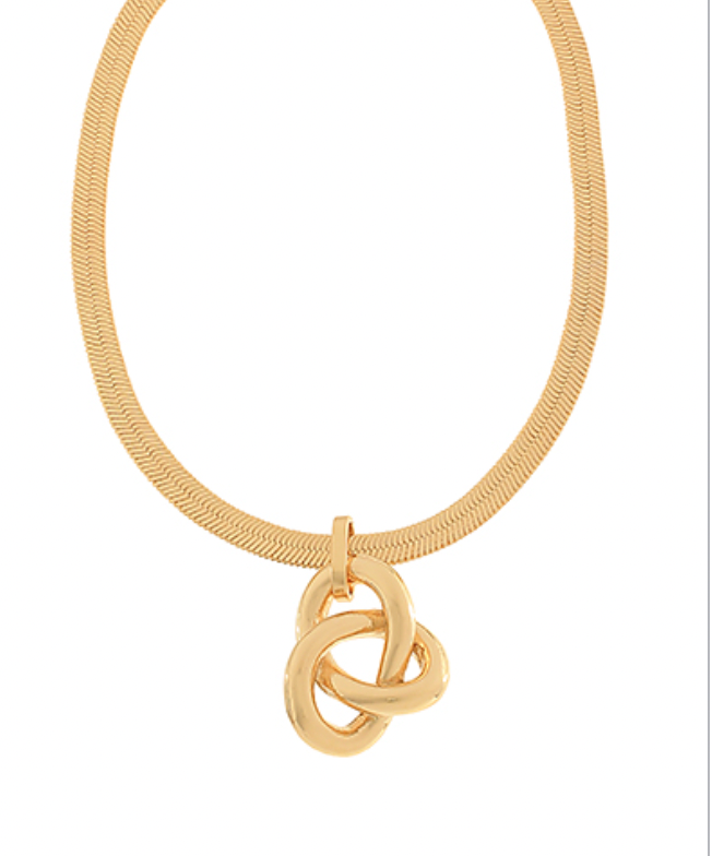 KNOT snaKE CHAIN NECKLACE