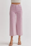 Entro Lavender purple denim wide leg pants