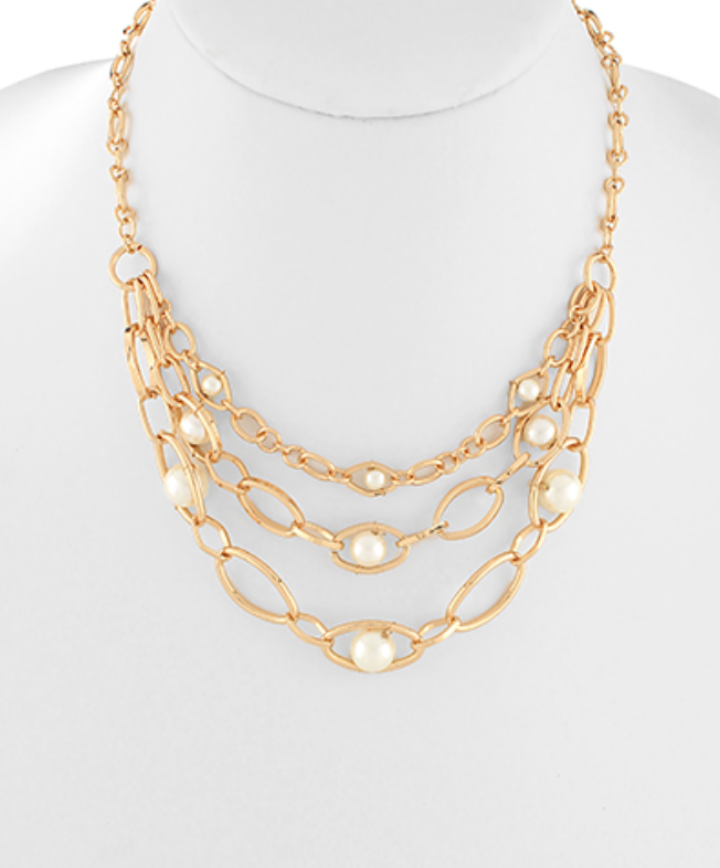 layered pearl necklace