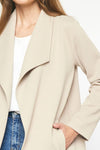 Entro Light taupe textured coat