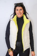 Winter Adventures Yellow Reversible Vest