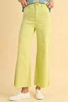 lime denim stretchy jeans