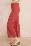 entro marsala wide leg soft denim pants