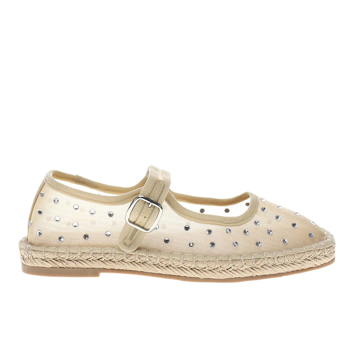 matisse meg beige mesh mary jane flats