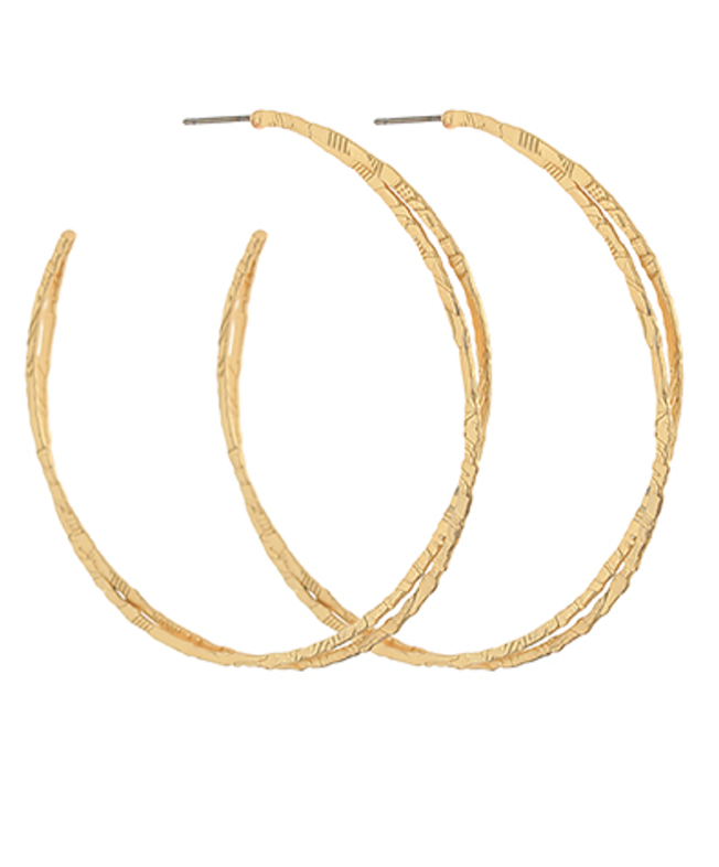 THIN GOLD hoop earrings