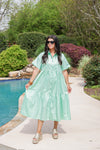 Choosing Happiness Mint Midi Dress