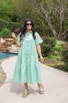 Choosing Happiness Mint Midi Dress