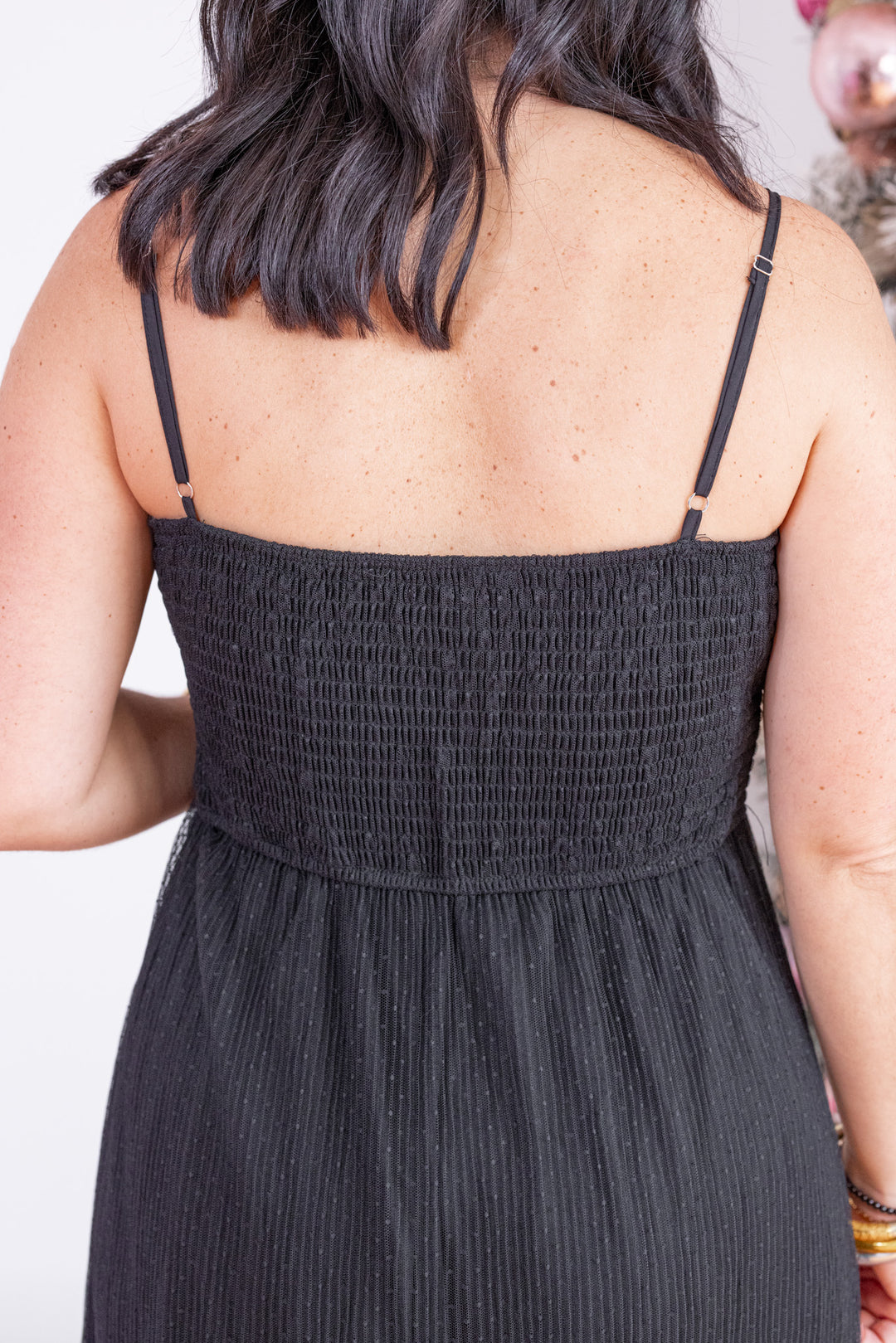 Chasing Midnight Black Midi Dress