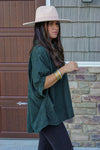 trending corded textured oversized top