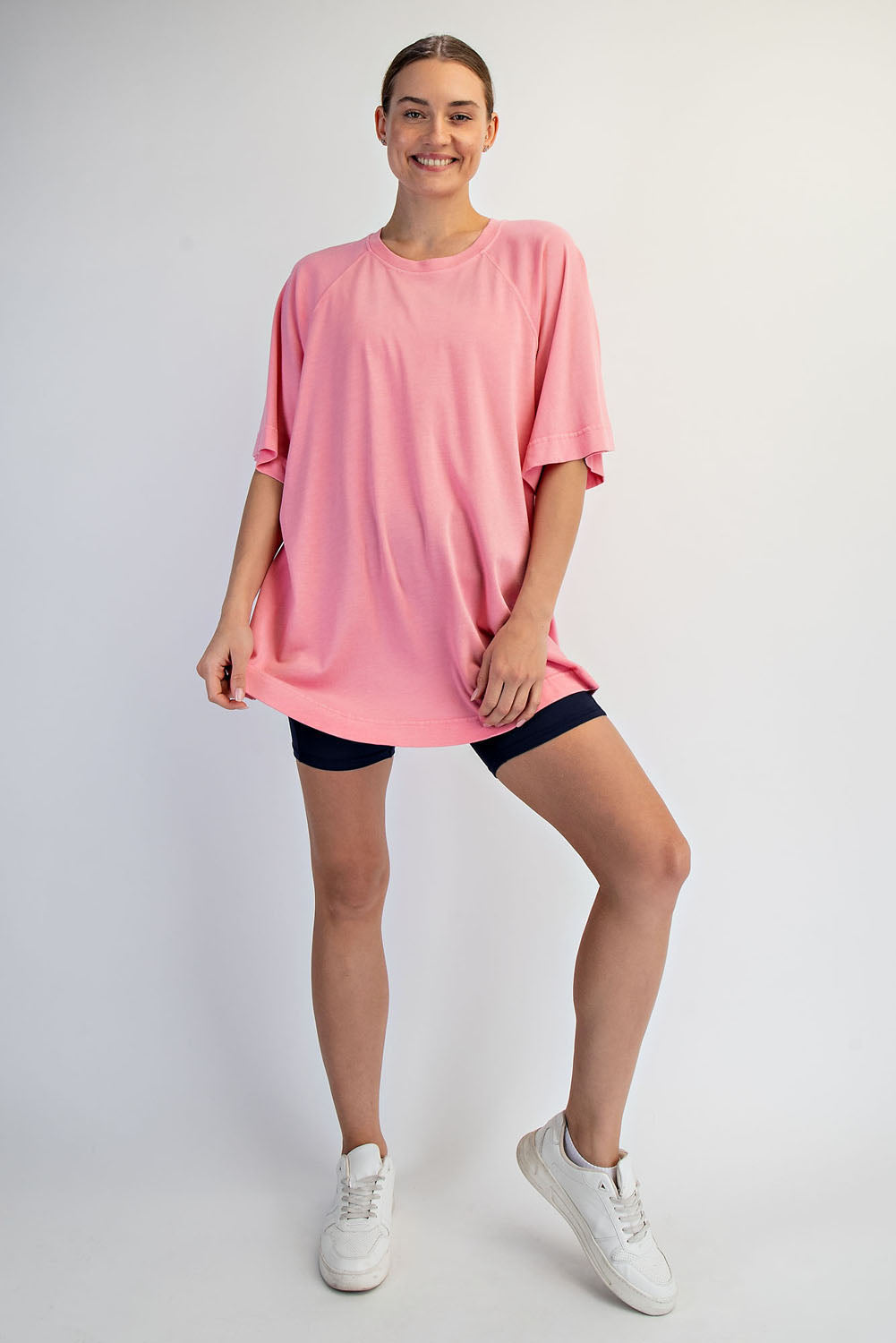 oversized lounge pink tee
