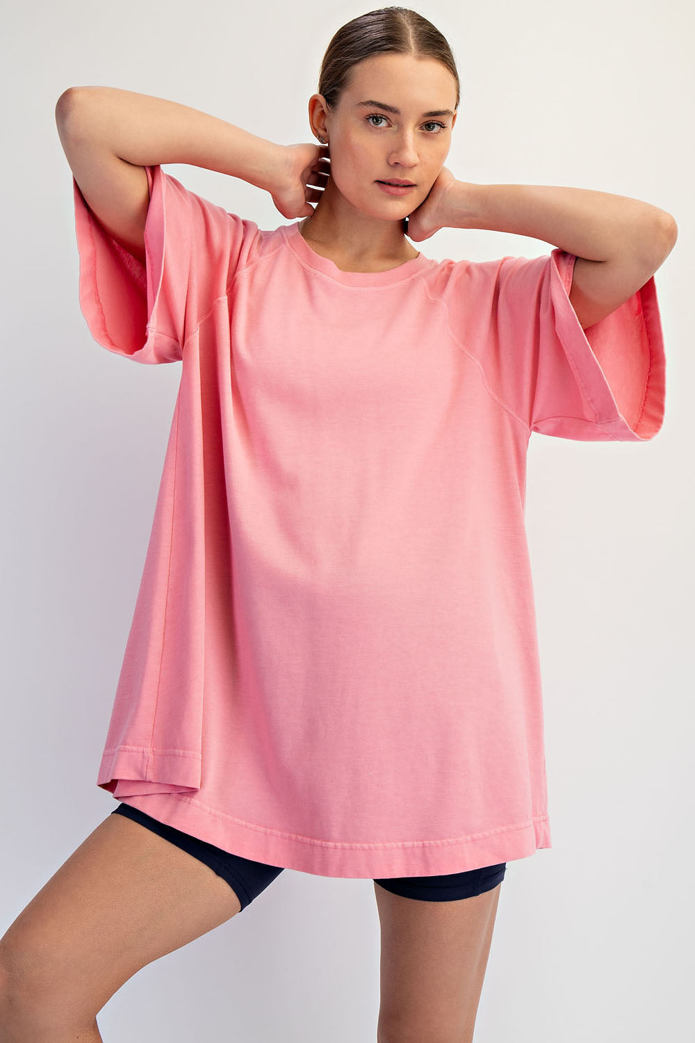 rae mode oversized lounge pink tee