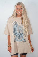 free bird eagle oversized tee