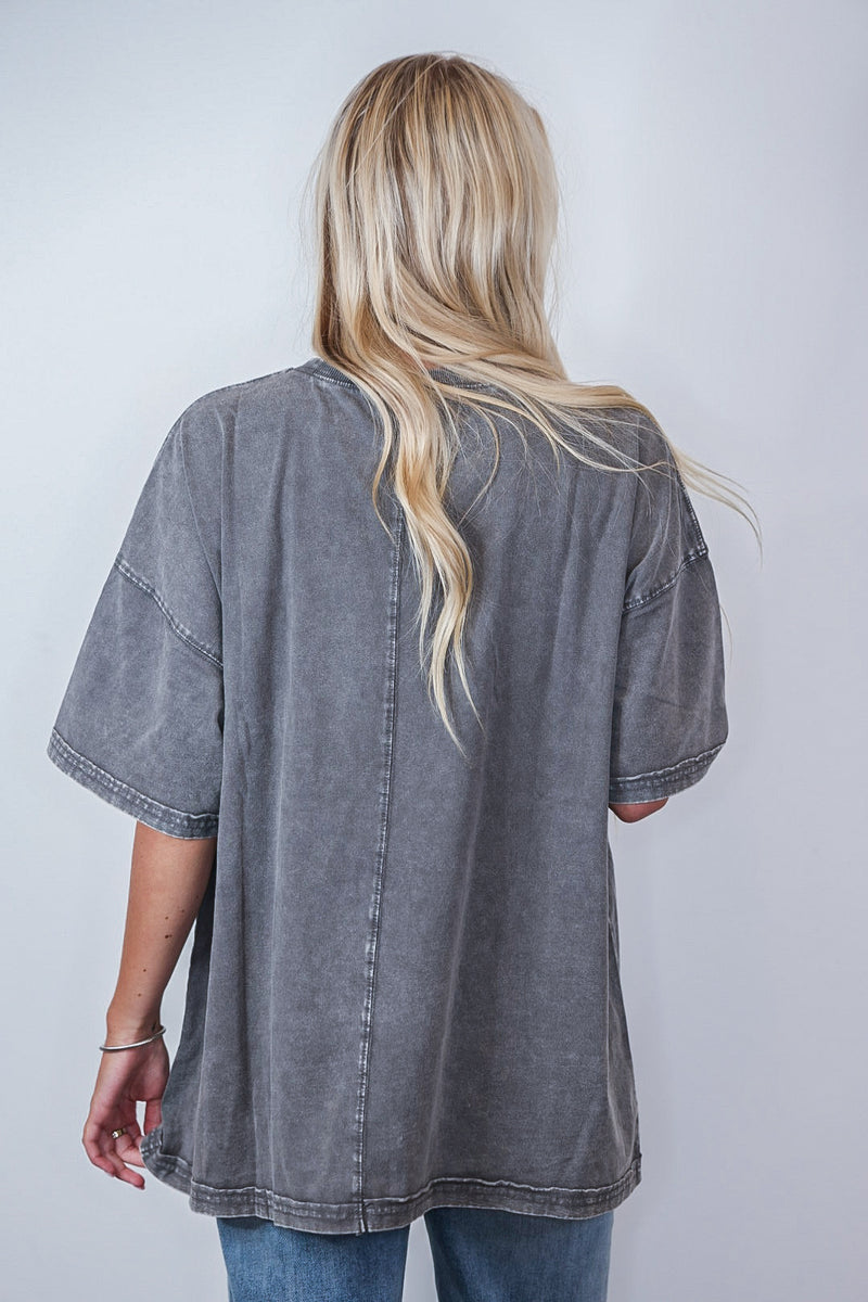 perfectly oversized washed grey tee