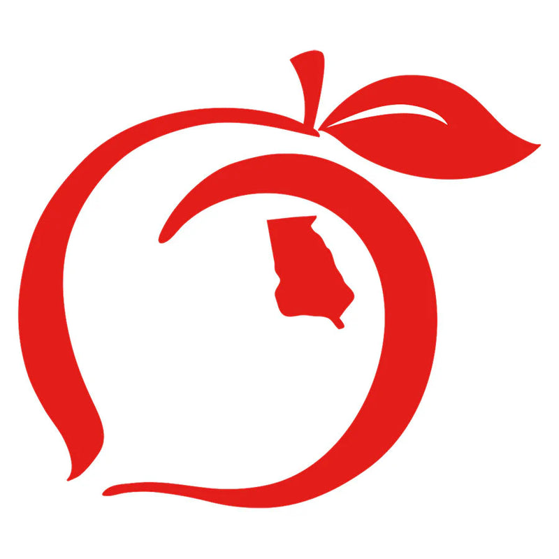 peach state pride Georgia logo decal sticker