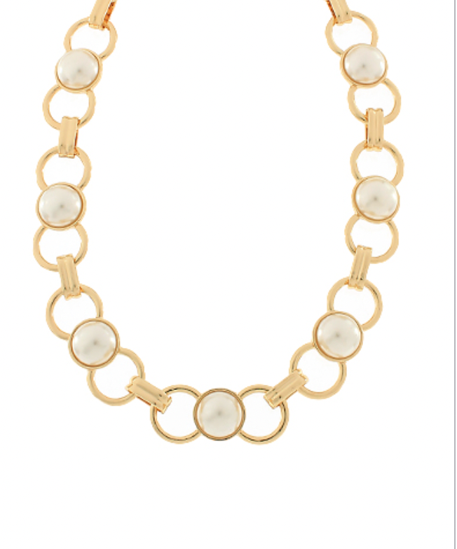 CIRCLE pearl necklace