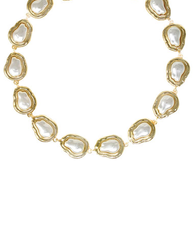 pearl gold necklace