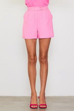 Skies Are Blue Eco friendly recycled poly shorts in pink