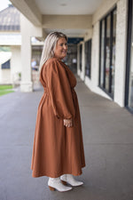 cute plus size fall midi dress