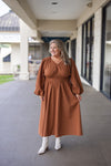 cute plus size fall midi dress