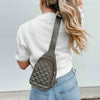 puffer sling crossbody bag