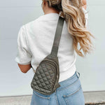 puffer sling crossbody bag