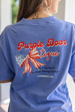 comfort colors custom bow logo tee shirt