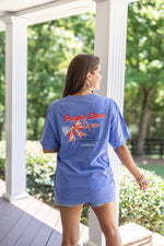 comfort colors custom bow logo tee shirt