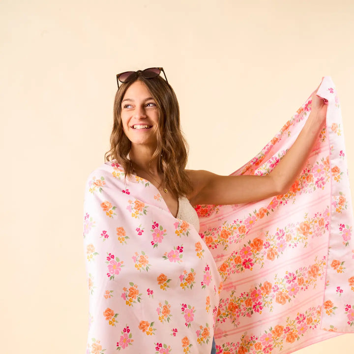 quick dry floral beach towel