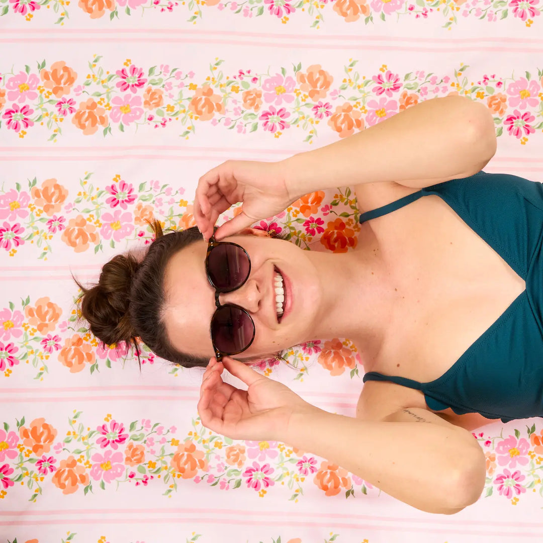 quick dry floral beach towel