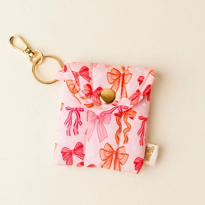 earbud keychain case bows