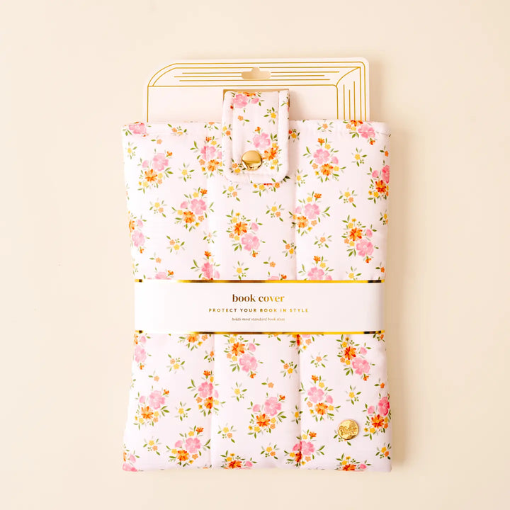 floral book cover case puffy