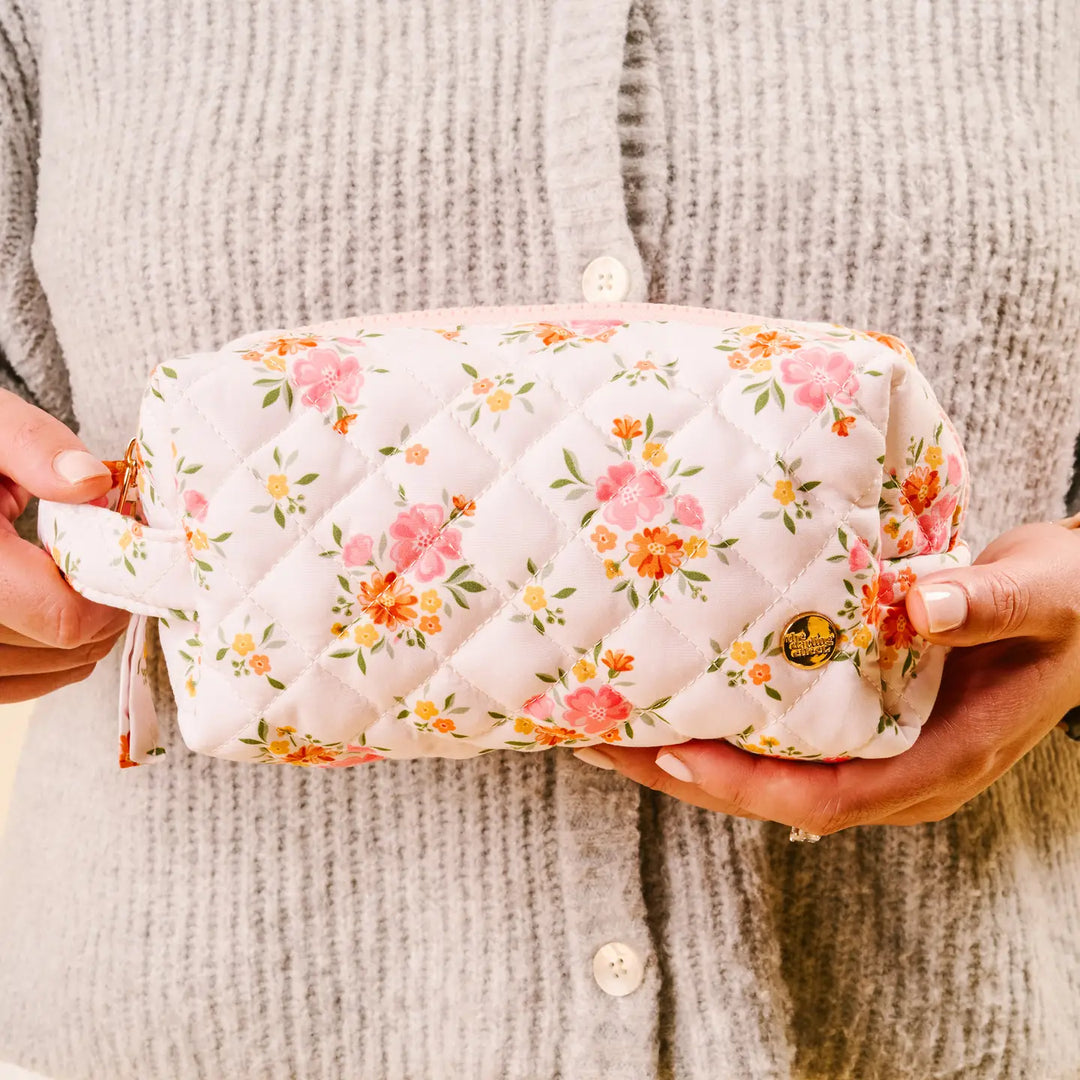 floral print cosmetic case 