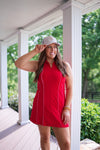 red activewear tennis dress