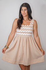 Classic Ric Rac Natural Dress